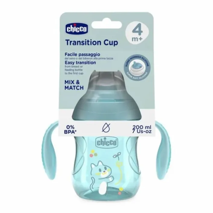 Chicco Tazza Transition Cup Azzurro 4M+