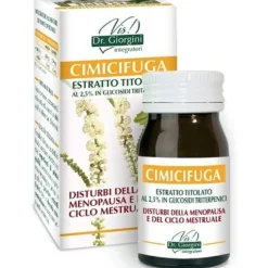 Cimicifuga Estratto Titolato 60 Pastiglie - Integratore Contro Distrbi del Ciclo Mestruale