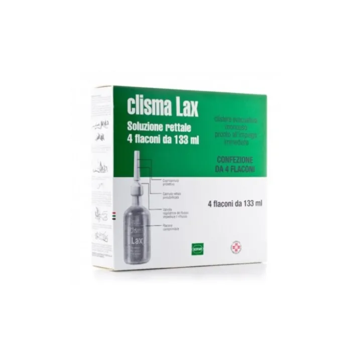 Clisma Lax 4 Clismi 133 ml - Lassativo per Stitichezza