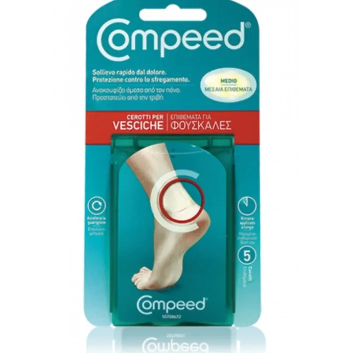 Compeed Cerotti Vesciche Formato Medio 5 pezzi