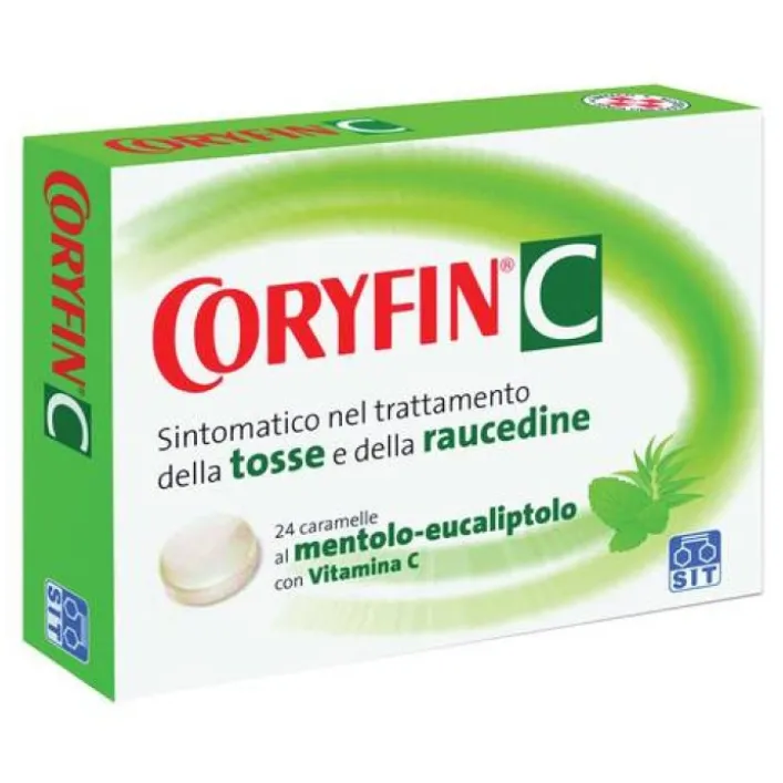 Coryfin C Mentolo 6,5 mg + 18 mg Tosse 24 Caramelle