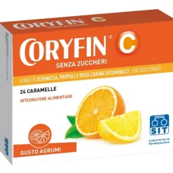 Coryfin C Senza Zucchero Gusto Agrumi 24 Caramelle