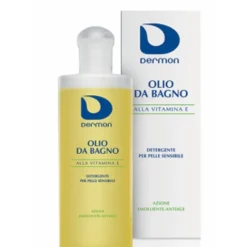 Dermon Olio Doccia Detergente Vitamina E Corpo e Capelli 200 ml