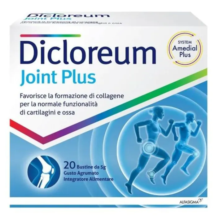Dicloreum Joint Plus 20 Bustine - Integratore Benessere Ossa e Cartilagini