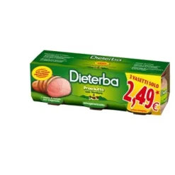 Dieterba Omogeneizzato Prosciutto 3 x 80 grammi