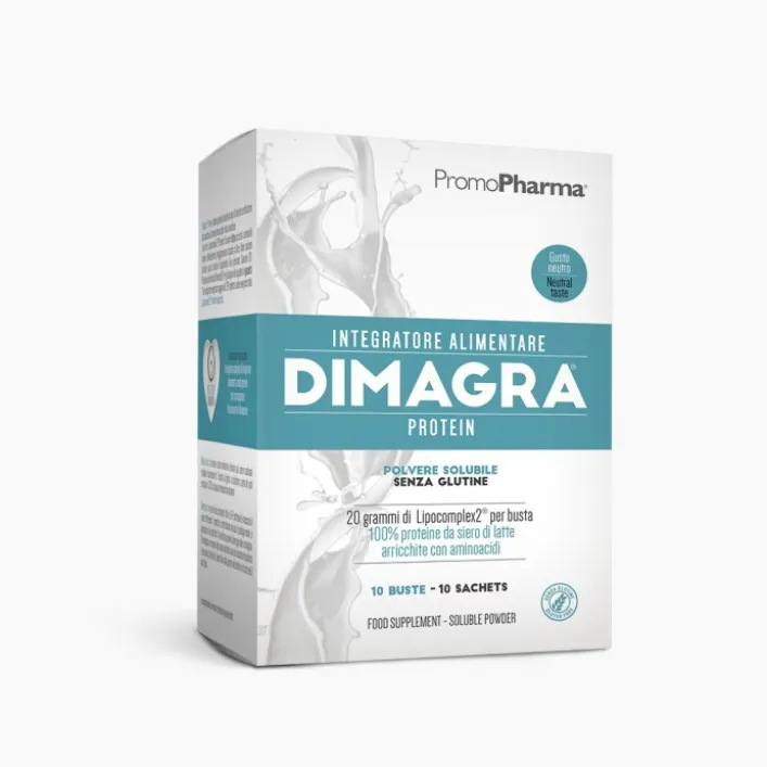 Dimagra Protein Vaniglia 10 Buste PromoPharma - Integratore Alimentare