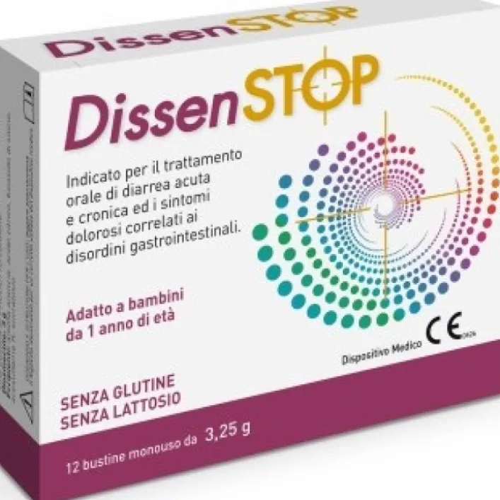 Dissenstop Diosmectite 12 Bustine - Integratore Antidiarroico