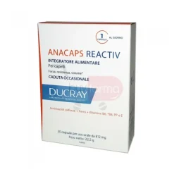 Ducray Anacaps Reactiv 30 Capsule - Integratore Anticaduta Capelli e Unghie