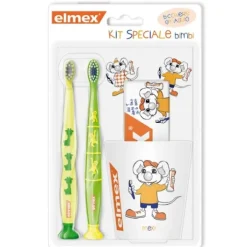 Elmex Kids Kit 2 Spazzolini + Tazza + Dentifricio
