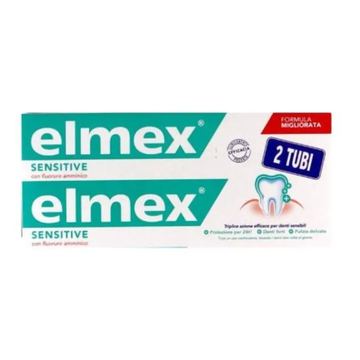 Elmex Sensitive Dentifricio Bitubo 2 x 75 ml