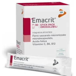 Emacrit Orosolubile 30 Stick - Integratore Ferro