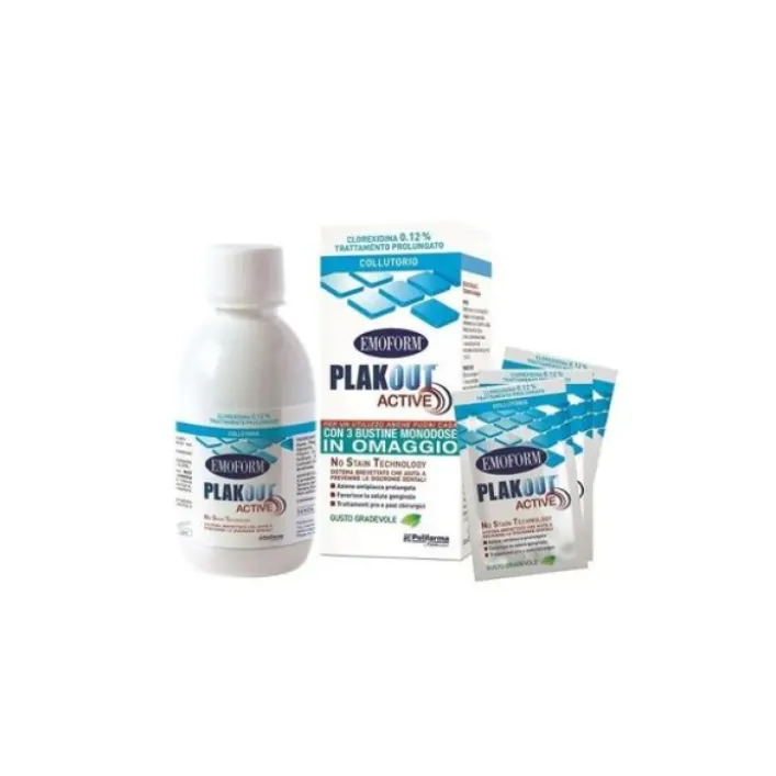 Emoform Plakout Active 0,12% 200 ml + 3 bustine omaggio