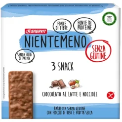 Enervit Nientemeno Barretta Energetica Cioccolato e Nocciola 3 x 23 grammi
