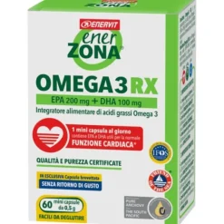 Enerzona Omega 3RX 60 Mini Caps - Integratore Olio di Pesce
