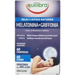 Equilibra Melatonina + Griffonia 60 Compresse - Integratore Rilassante