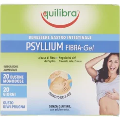 Equilibra Psyllium Fibra-Gel 20 Bustine - Integratore Benessere Gastrointestinale
