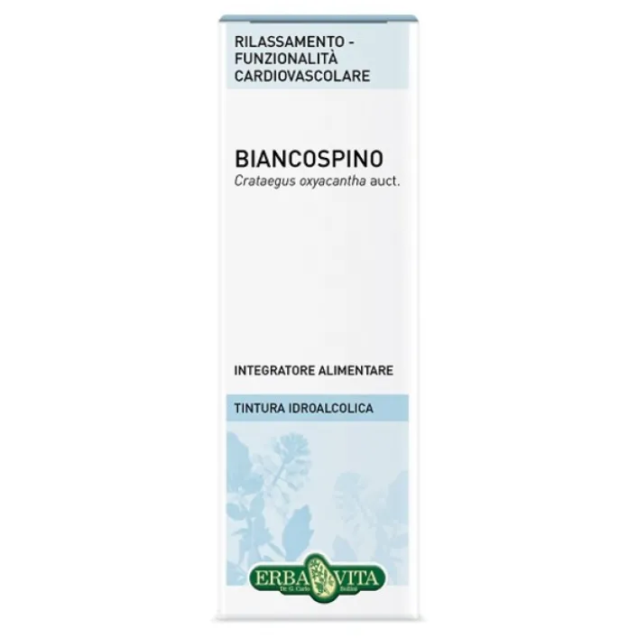 Erba Vita Biancospino Tintura Idroalcolica Biancospino Fiori e Foglie 50 ml - Integratore Alimentare