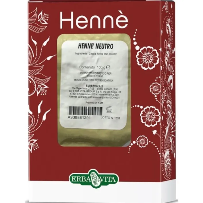 Erba Vita Henne' Colorante Capello Neutro - Tintura per Capelli