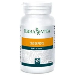 Erba Vita Olio di Pesce 50 Perle - Integratore Omega3 EPA e DHA