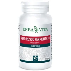 Erba Vita Riso Rosso Fermentato 60 Capsule - Integratore Colesterolo