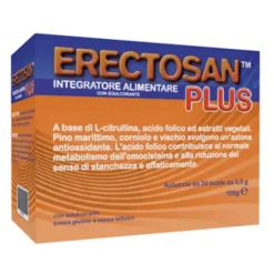Erectosan Plus 30 Bustine - Integratore Antiossidante e per il controllo dell'Omocisteina