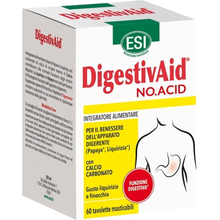Esi Digestivaid Acid Stop 60 Ovalette - Integratore Alimentare