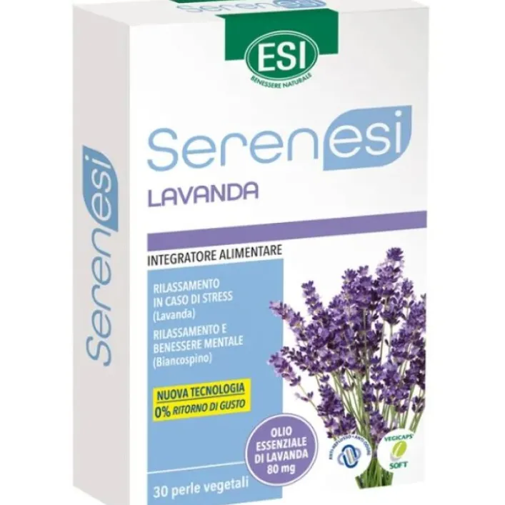 Esi Serenesi Lavanda 30 perle vegetali - Integratore Stress e Relax Mentale