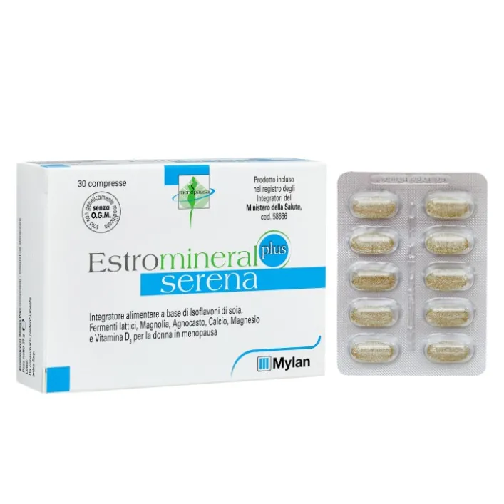 Estromineral Serena Plus 30 Compresse - Integratore Sintomi Menopausa