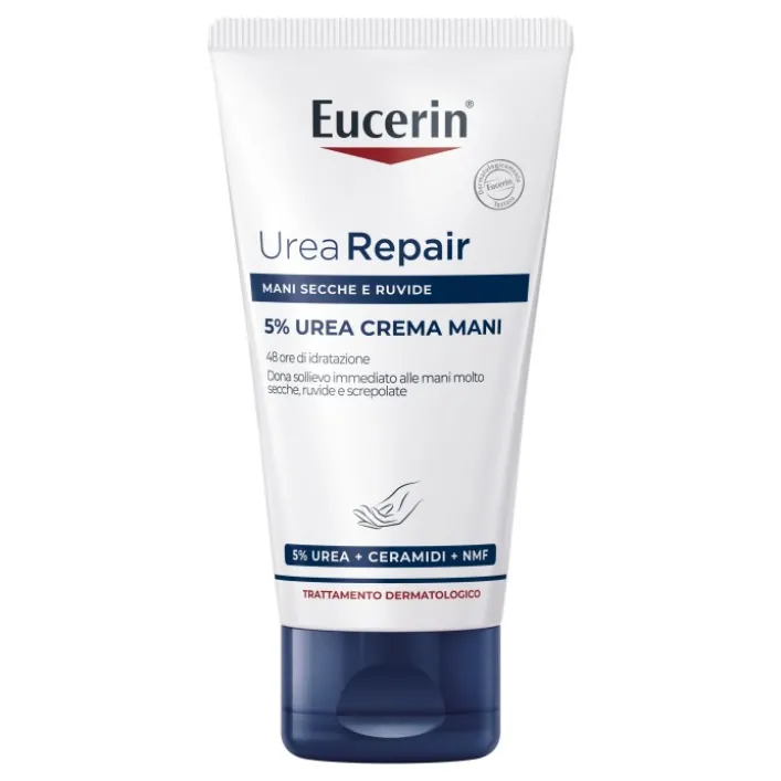 Eucerin UreaRepair 5% Crema Mani Rigenerante per Pelli Secche 75 ml