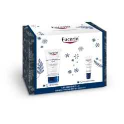 Eucerin Xmas Cofanetto Natale UreaRepair Crema Mani Rigenerante Per Pelli Secche e Balsamo Labbra Ristrutturante