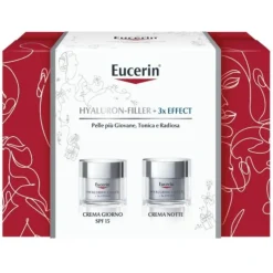 Eucerin XMas Hyaluron Filler Cofanetto Natale 2023 Crema Giorno 50 ml e Crema Notte 50 ml