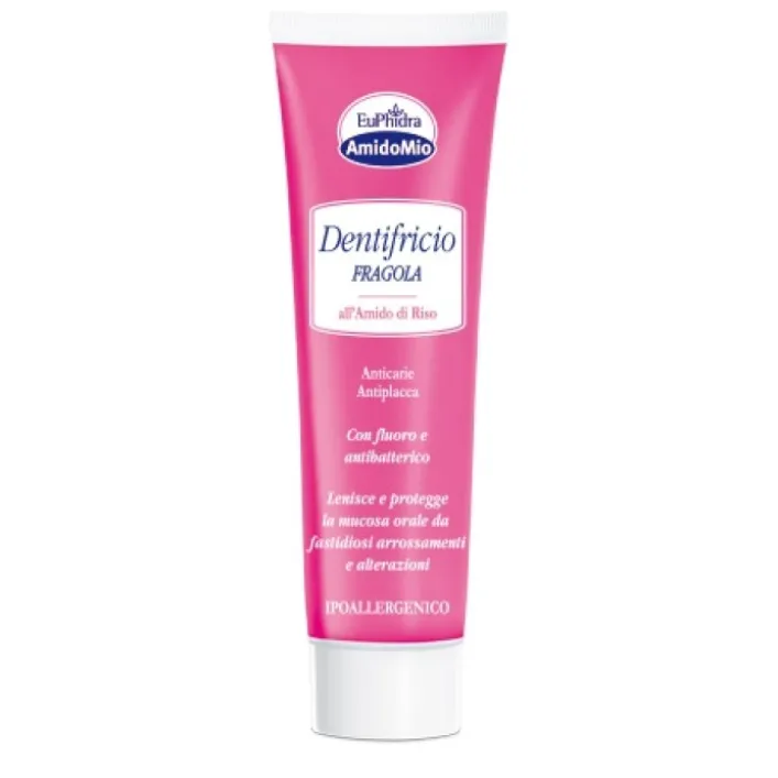 Euphidra AmidoMio Dentifricio Fragola Bambini +3 Anni 50 ml