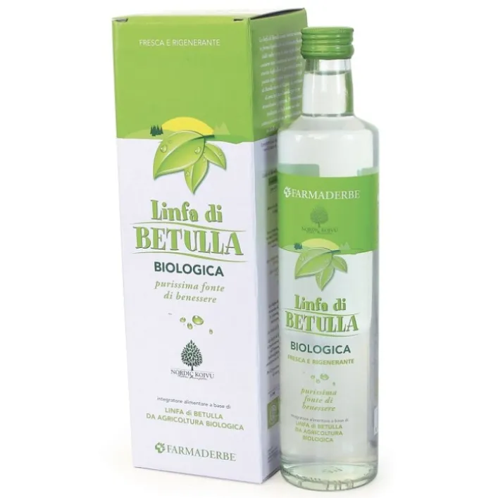 Farmaderbe Linfa Betulla Biologica Drenante 500 ml - Integratore Alimentare