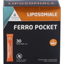 Ferro Liposomiale Pocket Promopharma 30 stick - Integratore Alimentare