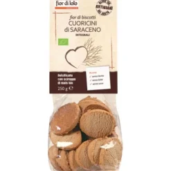 Fior Di Loto Biscotti Cuoricini di Saraceno Bio Integrali 250 grammi