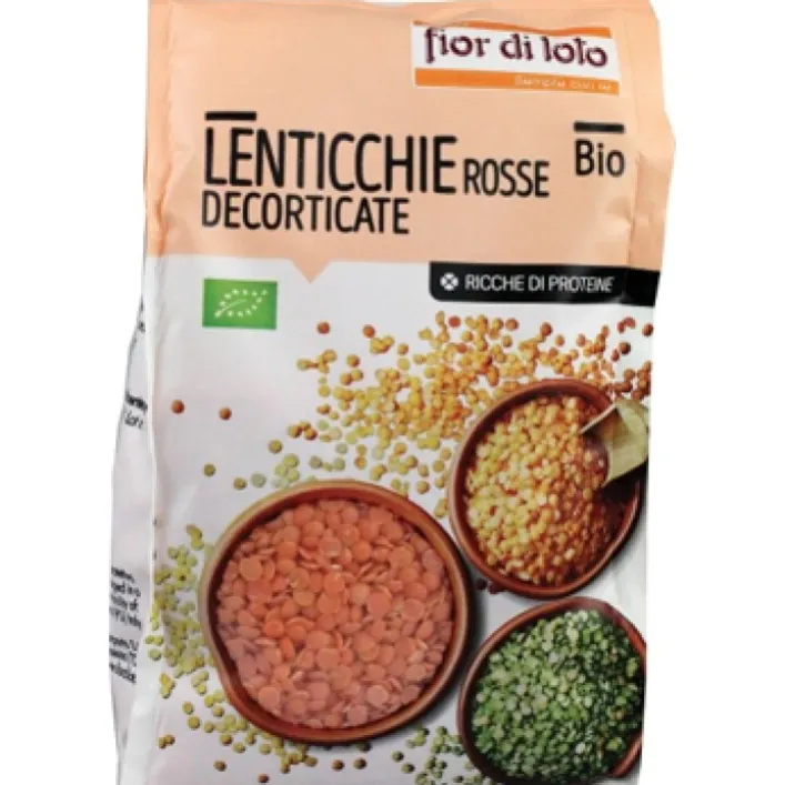 Fior Di Loto Lenticchie Piccole Rosse Decorticate Bio 400 grammi