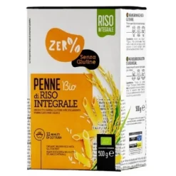 Fior Di Loto Zero% Glutine Pasta Penne di Riso Semigreggio Senza Glutine Bio 500 grammi