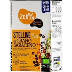 Fior Di Loto Zero% Glutine Pasta Stelline di Grano Saraceno Bio 250 grammi