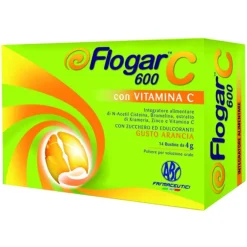 Flogar C 600 Arancia 14 Bustine - Integratore Alimentare