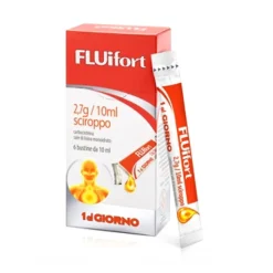 Fluifort Sciroppo 2,7 grammi / 10 ml Carbocisteina Mucolitico Tosse 6 Bustine Monodose