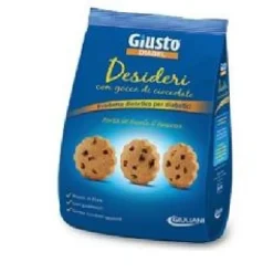 Giusto Diabel Desideri con Gocce di Cioccolato Biscotti per Diabetici 150 grammi