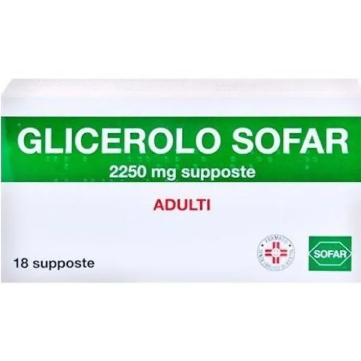 Glicerolo Sofar Adulti 2250 mg 18 Supposte - Soluzione Rettale