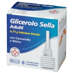 Glicerolo Soluzione Rettale Sella 6,75 grammi 6 Contenitori