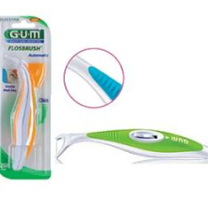 Gum FlosBrush Automatic Forcella + Filo Interdentale Cerato