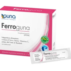 Guna Ferroguna 28 Bustine Orosolubili - Integratore di Ferro