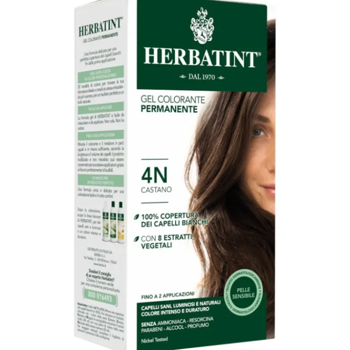 Herbatint Tintura per Capelli Gel Permanente 4N Castano 150 ml