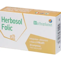 Herbosol Folic Herboplanet 30 compresse - Integratore Folati