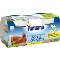Humana Omogeneizzato Bio Pollo 2 x 80 grammi