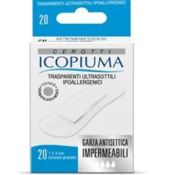 Icopiuma Cerotti Trasparenti Misura Grande 20 Pezzi