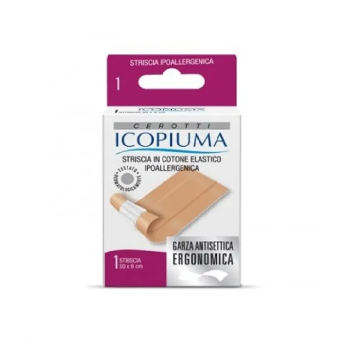 Icopiuma Cerotto in Striscia in Cotone Elastico m 50 x 6 cm